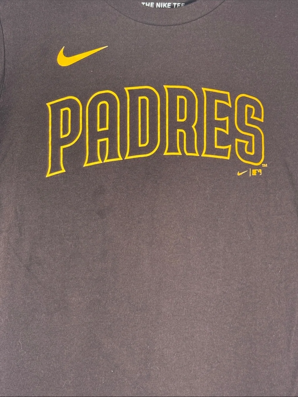 Nike Kids San Diego Padres Short Sleeve Tee in Brown and Gold Tatis Jr. #23